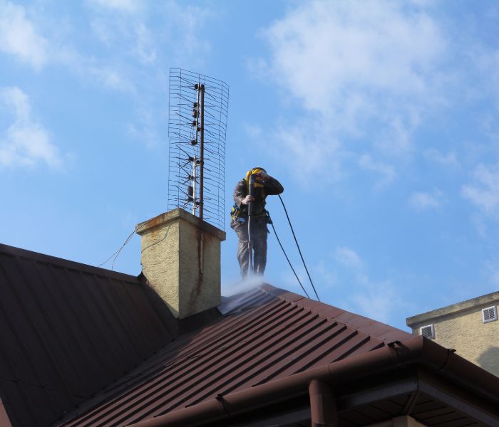commercial roof power washing lakeland